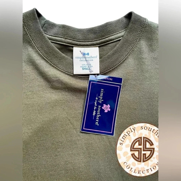 NWT Simply Southern “She Will Not Fall” Christian Graphic Long Sleeve Shirt - Picture 3 of 4